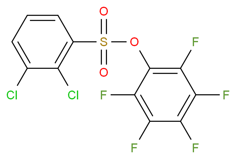 2,3,4,5,6-Pentafluorophenyl 2,3-dichlorobenzenesulfonate_分子结构_CAS_)
