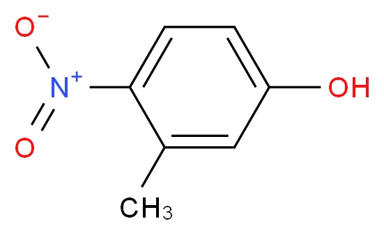 3-甲基-4-硝基苯酚_分子结构_CAS_2581-34-2)