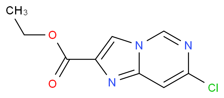 ethyl 7-chloroimidazo[1,2-c]pyrimidine-2-carboxylate_分子结构_CAS_1105187-40-3