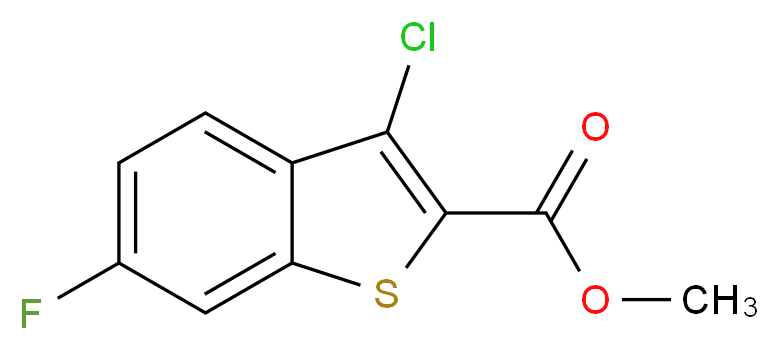 methyl 3-chloro-6-fluoro-1-benzothiophene-2-carboxylate_分子结构_CAS_21211-20-1