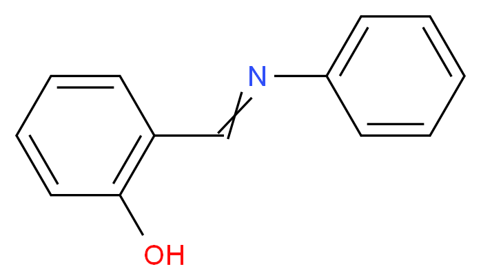 2-[(E)-N-phenylcarboximidoyl]phenol_分子结构_CAS_779-84-0