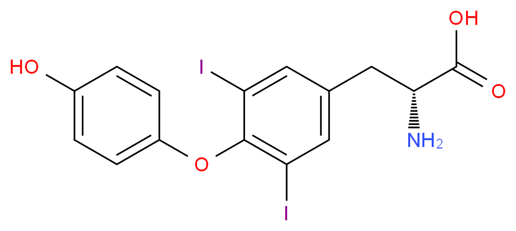 3,5-二碘-D-原氨酸_分子结构_CAS_5563-89-3)