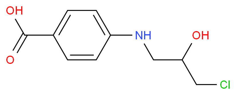 4-[(3-chloro-2-hydroxypropyl)amino]benzoic acid_分子结构_CAS_39083-58-4