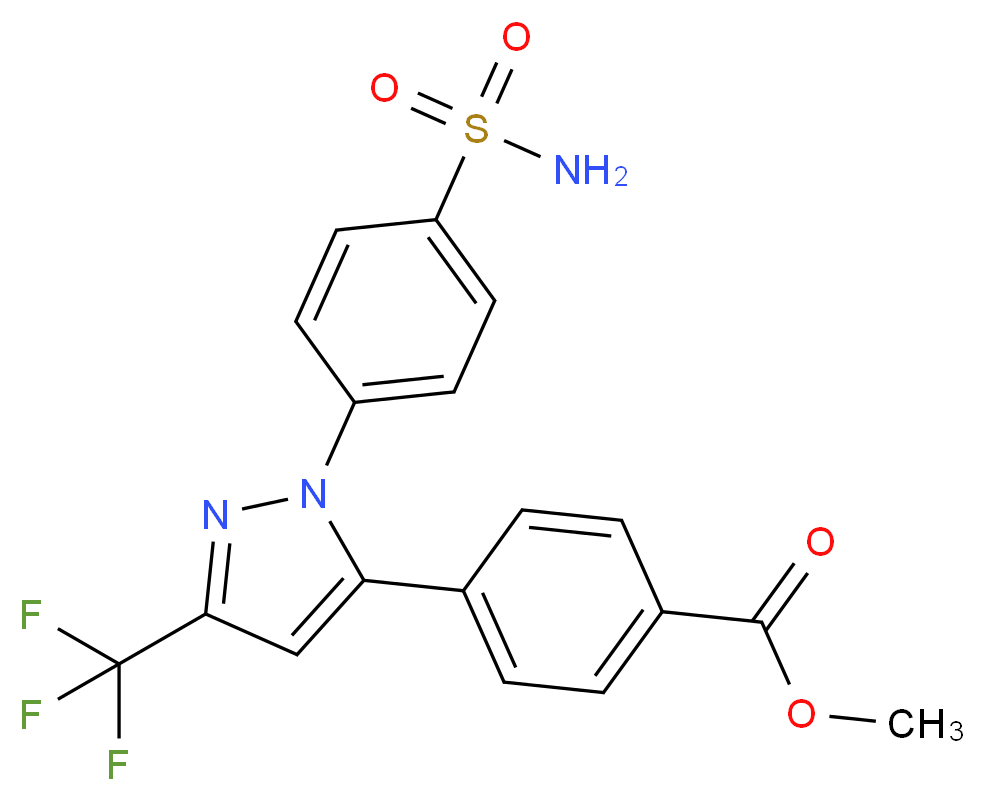 Celecoxib Carboxylic Acid Methyl Ester _分子结构_CAS_1189893-75-1)