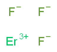 无水氟化铒(III), REacton&reg;_分子结构_CAS_13760-83-3)