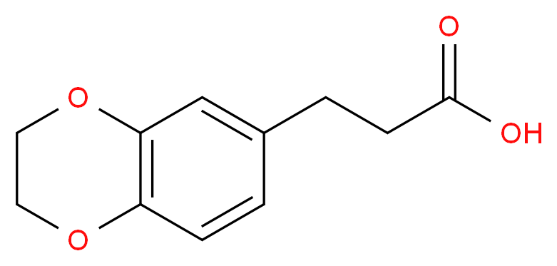 3-(2,3-dihydro-1,4-benzodioxin-6-yl)propanoic acid_分子结构_CAS_14939-92-5