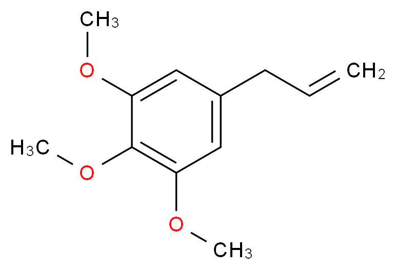 1,2,3-trimethoxy-5-(prop-2-en-1-yl)benzene_分子结构_CAS_487-11-6