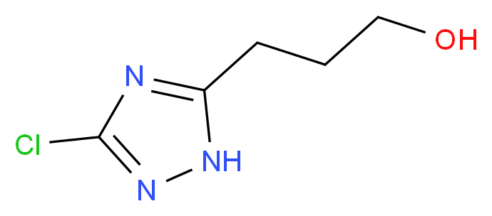 3-(3-chloro-1H-1,2,4-triazol-5-yl)propan-1-ol_分子结构_CAS_1256643-20-5