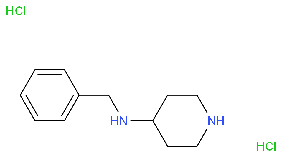 4-(Benzylamino)piperidine dihydrochloride_分子结构_CAS_)