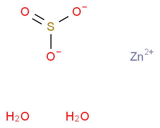 亚硫酸锌 二水合物_分子结构_CAS_7488-52-0)