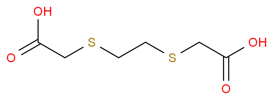 1,2-双(羧甲硫基)-乙烷_分子结构_CAS_7244-02-2)