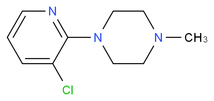 3-CHLORO-2-(4-METHYLPIPERAZIN-1-YL)PYRIDINE_分子结构_CAS_87394-57-8)