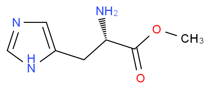 methyl (2S)-2-amino-3-(1H-imidazol-5-yl)propanoate_分子结构_CAS_7389-87-9