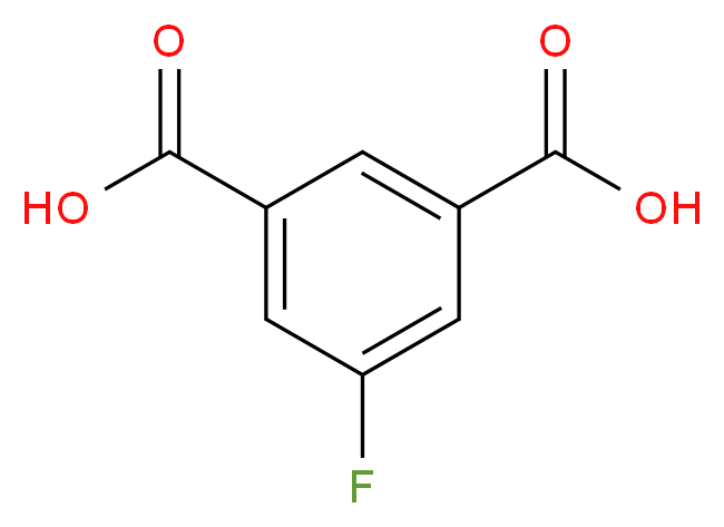 5-fluorobenzene-1,3-dicarboxylic acid_分子结构_CAS_1583-66-0