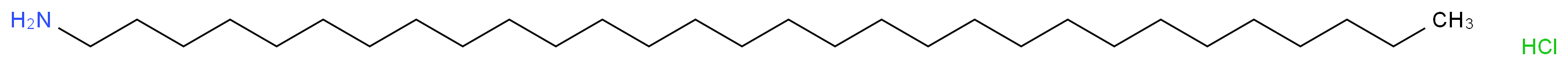 1-Triacontylamine Hydrochloride_分子结构_CAS_1346603-96-0)