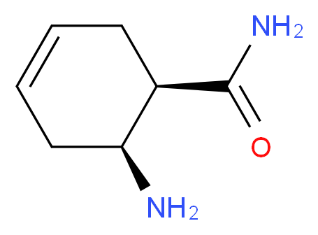 rel-(1R,6S)-6-aminocyclohex-3-ene-1-carboxamide_分子结构_CAS_111302-96-6