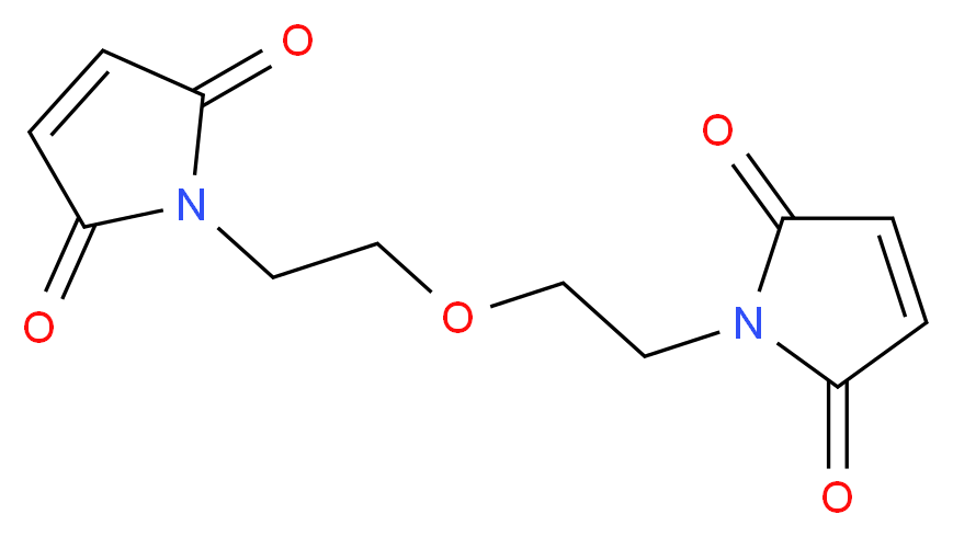 1-{2-[2-(2,5-dioxo-2,5-dihydro-1H-pyrrol-1-yl)ethoxy]ethyl}-2,5-dihydro-1H-pyrrole-2,5-dione_分子结构_CAS_15209-14-0