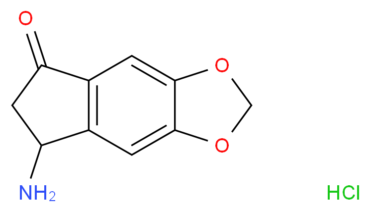 7-Amino-6,7-dihydro-5H-indeno[5,6-d][1,3]dioxol-5-one hydrochloride_分子结构_CAS_)