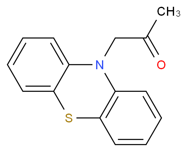 1-(10H-phenothiazin-10-yl)propan-2-one_分子结构_CAS_15375-56-1