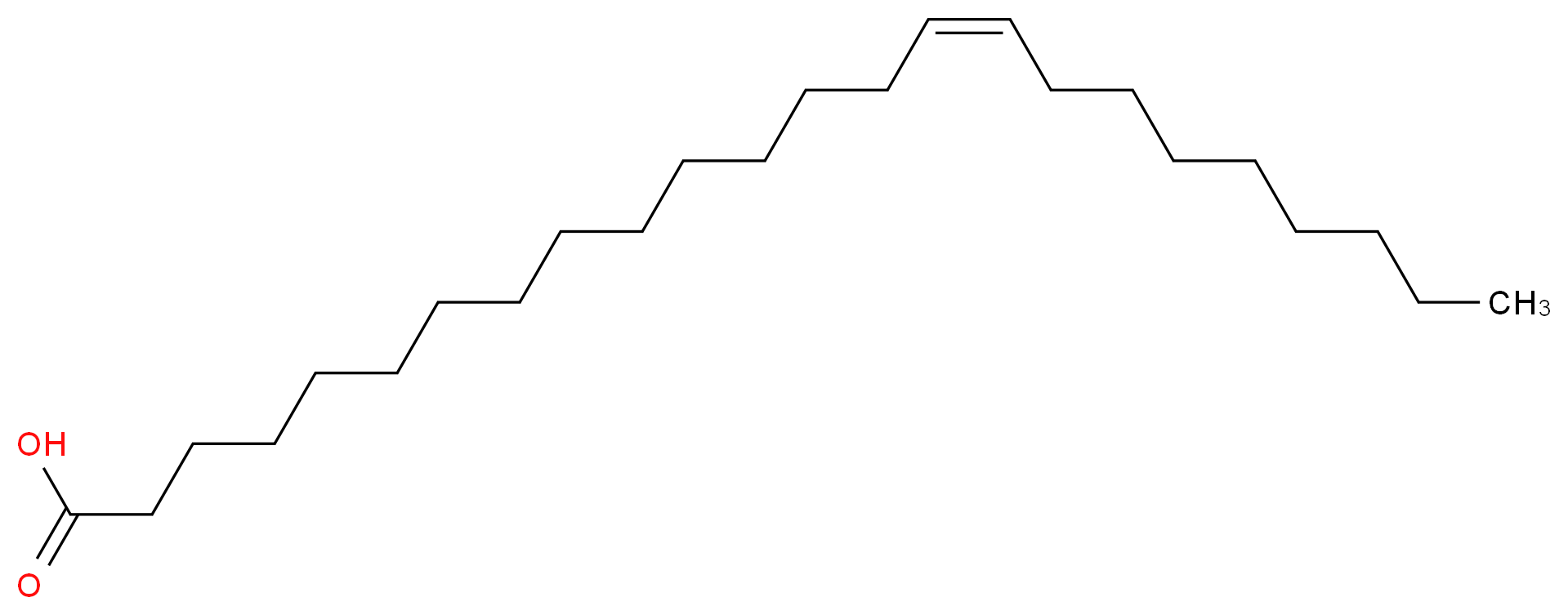 (15Z)-tetracos-15-enoic acid_分子结构_CAS_506-37-6