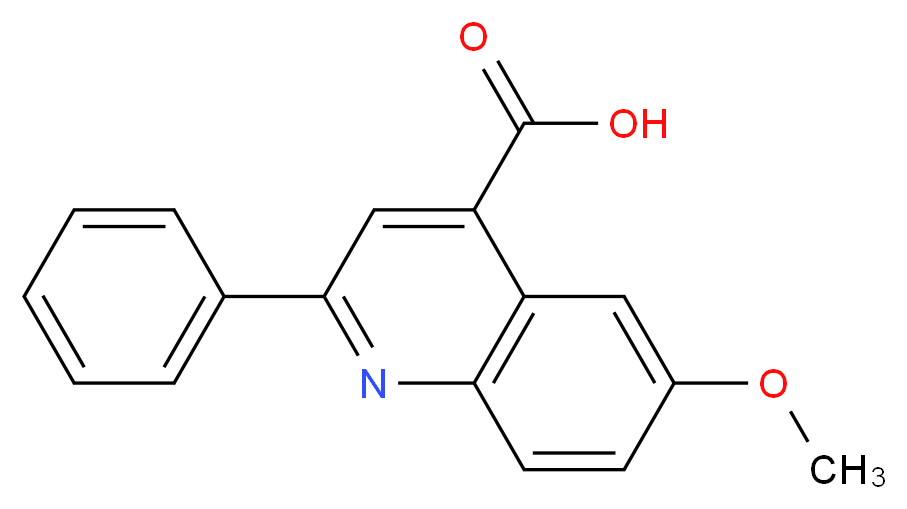 6-Methoxy-2-phenyl-quinoline-4-carboxylic acid_分子结构_CAS_32795-58-7)