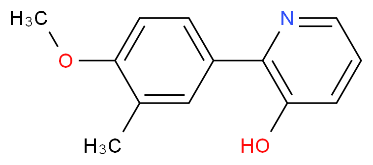 2-(4-methoxy-3-methylphenyl)pyridin-3-ol_分子结构_CAS_)
