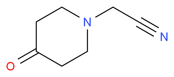 2-(4-oxopiperidin-1-yl)acetonitrile_分子结构_CAS_)