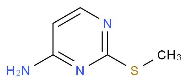 4-Amino-2-methylthiopyrimidine_分子结构_CAS_2183-66-6)