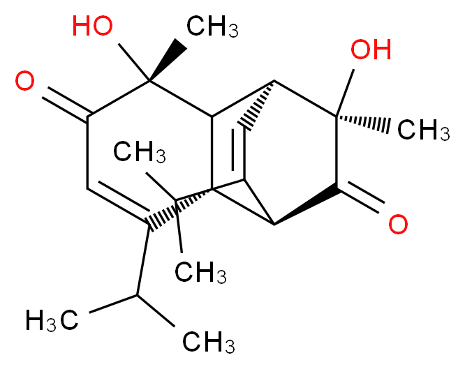 3,10-Dihydroxydielmentha-5,11-diene-4,9-dione_分子结构_CAS_106623-23-8)