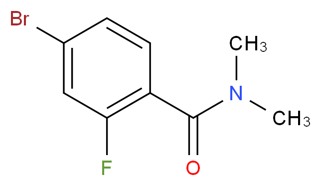 4-Bromo-N,N-dimethyl-2-fluorobenzamide_分子结构_CAS_749927-80-8)