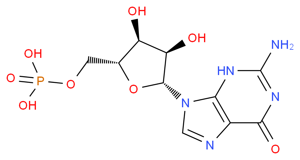 GUANOSINE-5'-MONOPHOSPHATE NA_分子结构_CAS_85-32-5)