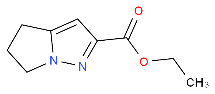 Ethyl 5,6-dihydro-4H-pyrrolo[1,2-b]pyrazole-2-carboxylate_分子结构_CAS_86477-09-0)