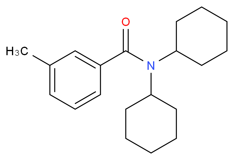 N,N-Dicyclohexyl-3-methylbenzamide_分子结构_CAS_349090-11-5)