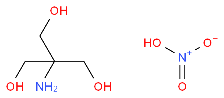 2-amino-2-(hydroxymethyl)propane-1,3-diol; nitric acid_分子结构_CAS_41521-38-4