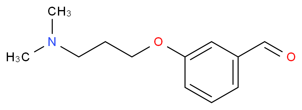 3-[3-(dimethylamino)propoxy]benzaldehyde_分子结构_CAS_26815-13-4