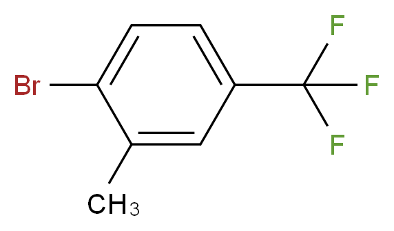 1-bromo-2-methyl-4-(trifluoromethyl)benzene_分子结构_CAS_929000-62-4