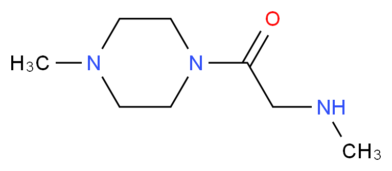 N-Methyl-N-[2-(4-methylpiperazin-1-yl)-2-oxoethyl]amine_分子结构_CAS_)