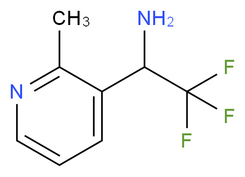 2,2,2-trifluoro-1-(2-methylpyridin-3-yl)ethanamine_分子结构_CAS_1060806-29-2)