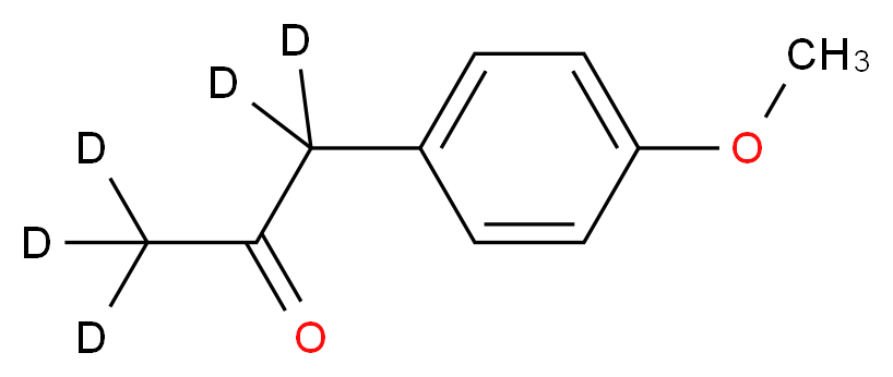 1-(4-methoxyphenyl)(<sup>2</sup>H<sub>5</sub>)propan-2-one_分子结构_CAS_1092970-51-8