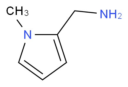(1-methyl-1H-pyrrol-2-yl)methanamine_分子结构_CAS_69807-81-4