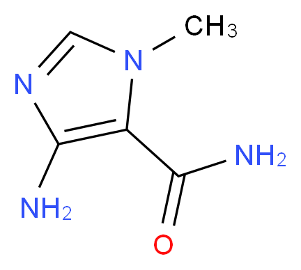 4-amino-1-methyl-1H-imidazole-5-carboxamide_分子结构_CAS_5413-89-8