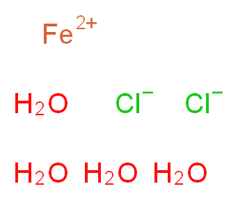 氯化亚铁 (II)  四水合物_分子结构_CAS_13478-10-9)