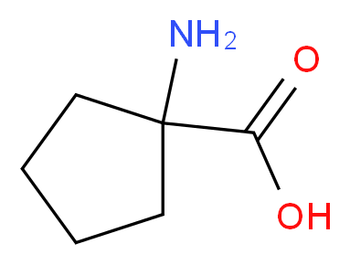 1-aminocyclopentane-1-carboxylic acid_分子结构_CAS_52-52-8