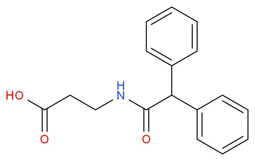 3-Diphenylacetylaminopropionic acid_分子结构_CAS_)