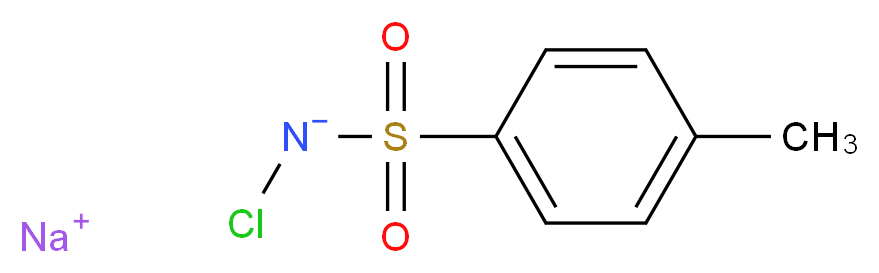 Sodium chloro(tosyl)amide_分子结构_CAS_127-65-1)