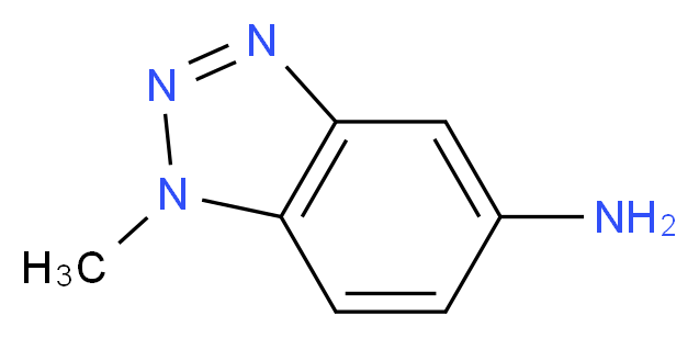 1-methyl-1H-1,2,3-benzotriazol-5-amine_分子结构_CAS_27799-83-3