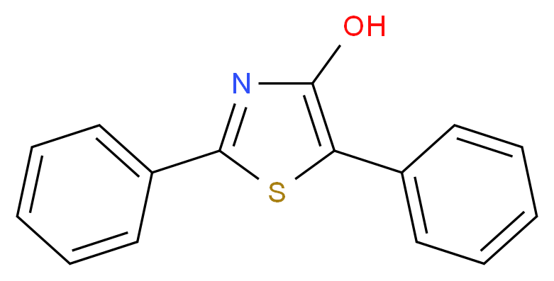 2,5-Diphenyl-1,3-thiazol-4-ol_分子结构_CAS_59484-42-3)