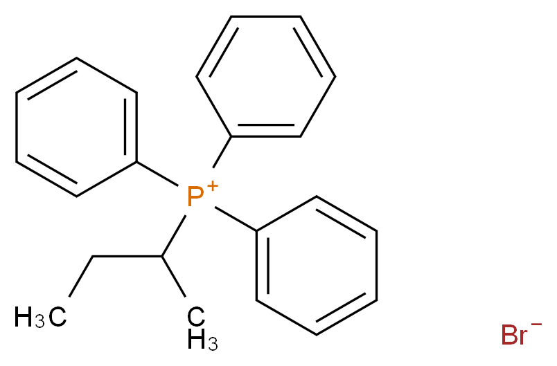 (2-丁基)三苯基溴化膦_分子结构_CAS_3968-92-1)