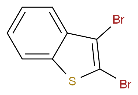 2,3-dibromo-1-benzothiophene_分子结构_CAS_6287-82-7
