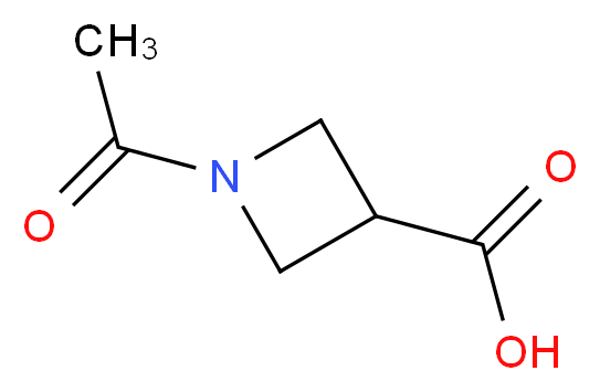 1-acetylazetidine-3-carboxylic acid_分子结构_CAS_97628-91-6